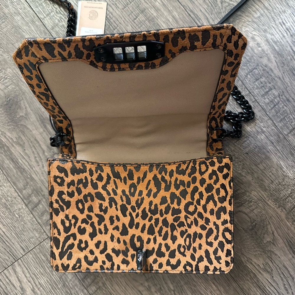 Rebecca Minkoff Small Leopard Print Suede Crossbody Bag - Picture 3 of 7